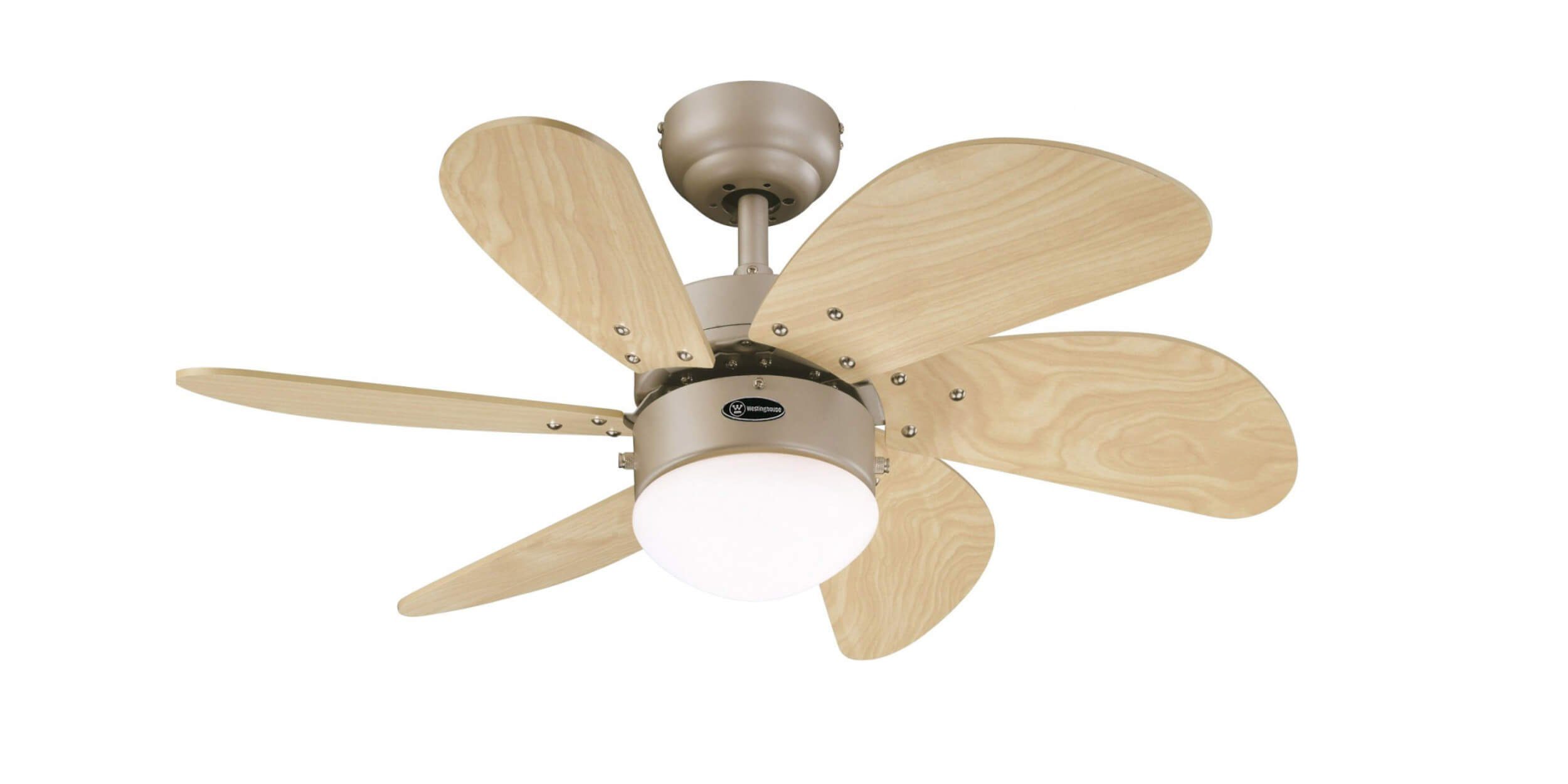 Deckenventilator Deckenventilator Turbo Swirl Titan 76 cm mit Licht