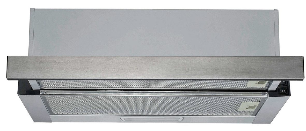Wandhaube PKM Einbau-Dunstabzugshaube, ausziehbar UBH6002-AH - silber 60 cm