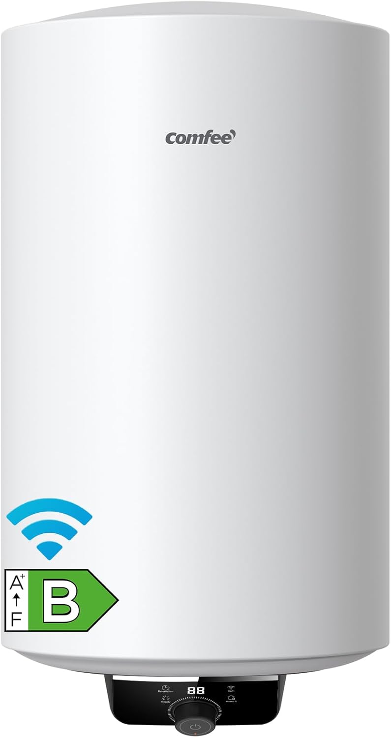 COMFEE' D50-15EFG Scaldabagno Elettrico Murale ad Accumolo 50 L – Sopra lavello ad accumulo — compatto facile da installare