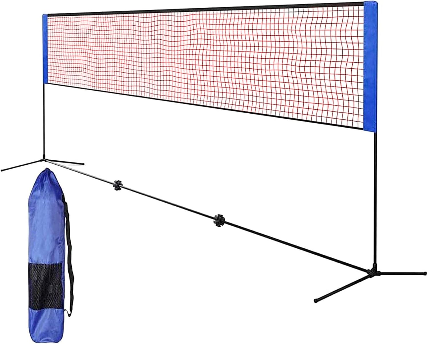 Best Sporting - Rete da pallavolo per esterni, 4 in 1, larghezza 310 cm, altezza regolabile da 90 cm a 220 cm, altezza di 2 metri per badminton, tennis e calcio