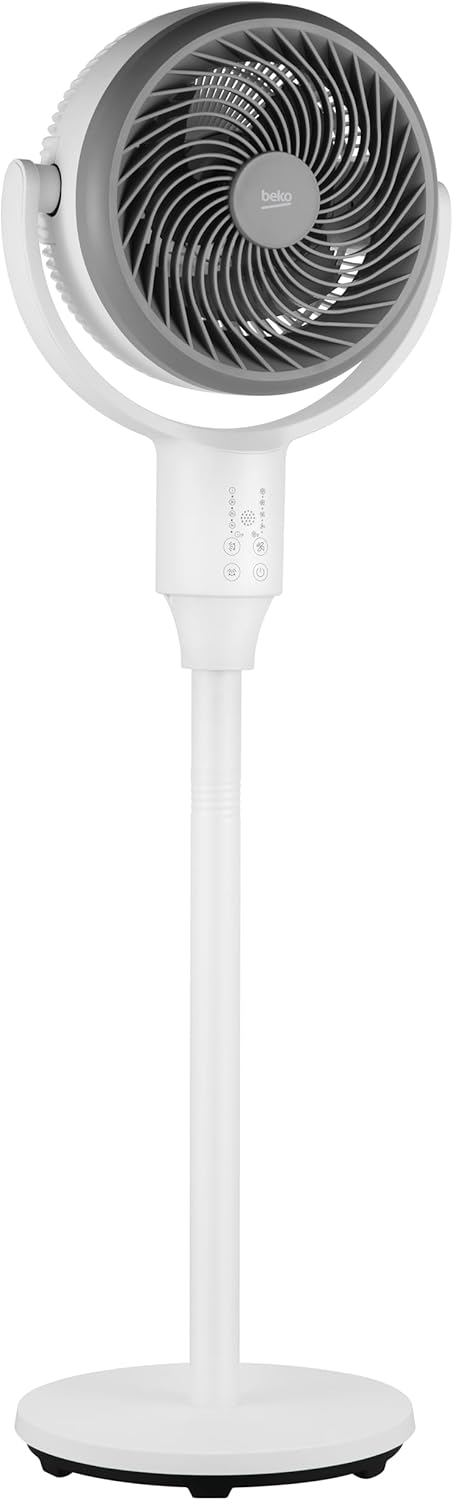 Beko - EFS5100B - Pedestal Fan, 45 W, 3 Speed, Adjustable Height and Tilt - Black, 45.2 x 40 x 135 cm