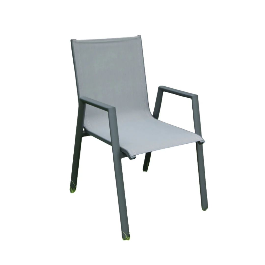 Pratic - Set pranzo da giardino 8/12 posti Alluminio Antracite