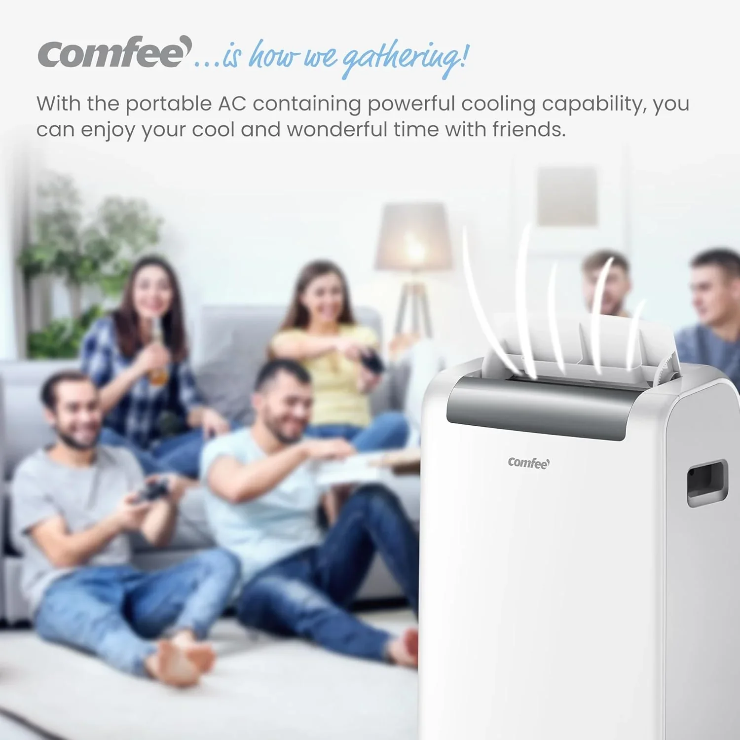 Comfee Mobiles Klimagert Easy Cool 2.0, 7000 BTU 2,0kW, K��hlen&Ventilieren&Entfeuchten, Raumgre bis 68m(25�O), APP-Steuerung/Alexa/Google Home/IFTTT, Mobile Klimaanlage mit Abluftschlauch