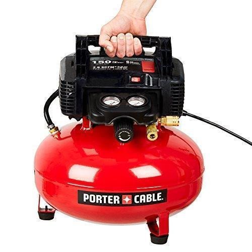 2024 PORTER-CABLE Air Compressor, 6-Gallon, Pancake, Oil-Free (C2002)