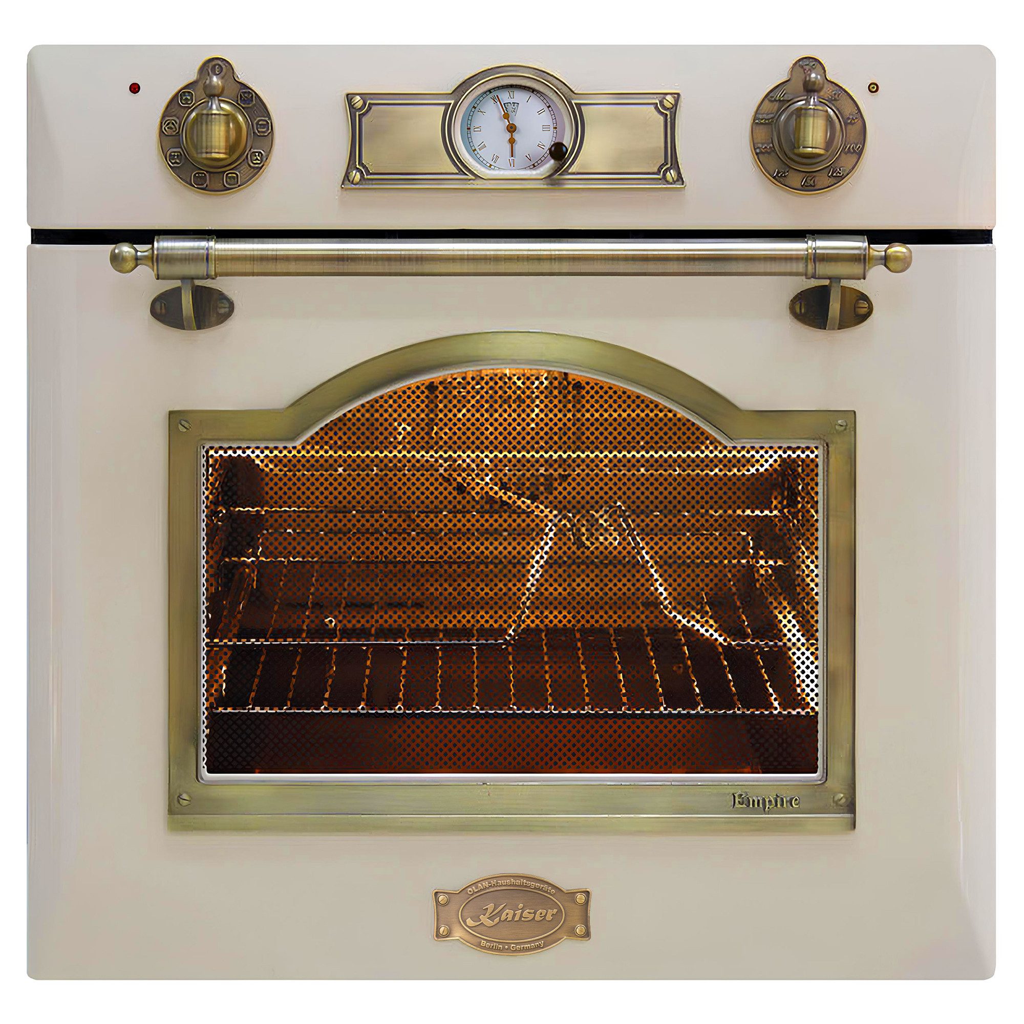 Backofen-Set Herd Set Autark Elektro,Retro, Autark, 60cm, 67L+Induktions-Kochfeld, 60 cm FREE ZONE mit 2 FLEX Induktions-Zonen EH 6355 ElfEm+KCT 6745 ElfAD