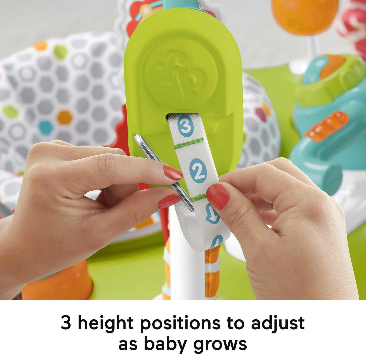 Fisher-Price Baby Bouncer Fitness Fun Folding Jumperoo Infant Activity Center with Lights & Music. Unisex
