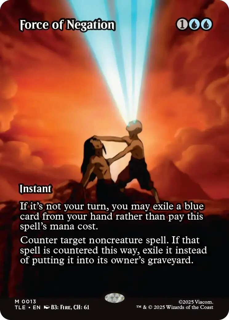 Force of Negation (Borderless) (13) (Avatar: The Last Airbender: Eternal-Legal)