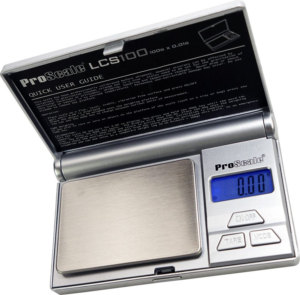 Taschenwaage Feinwaage Digitalwaage LCS100 (100x0,01g) Präzisionswaage
