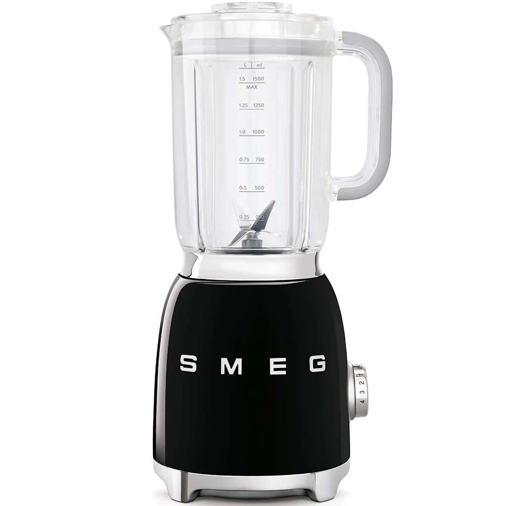 Smeg Frullatore Nero – Design Anni ’50, Modello BLF03BLEU