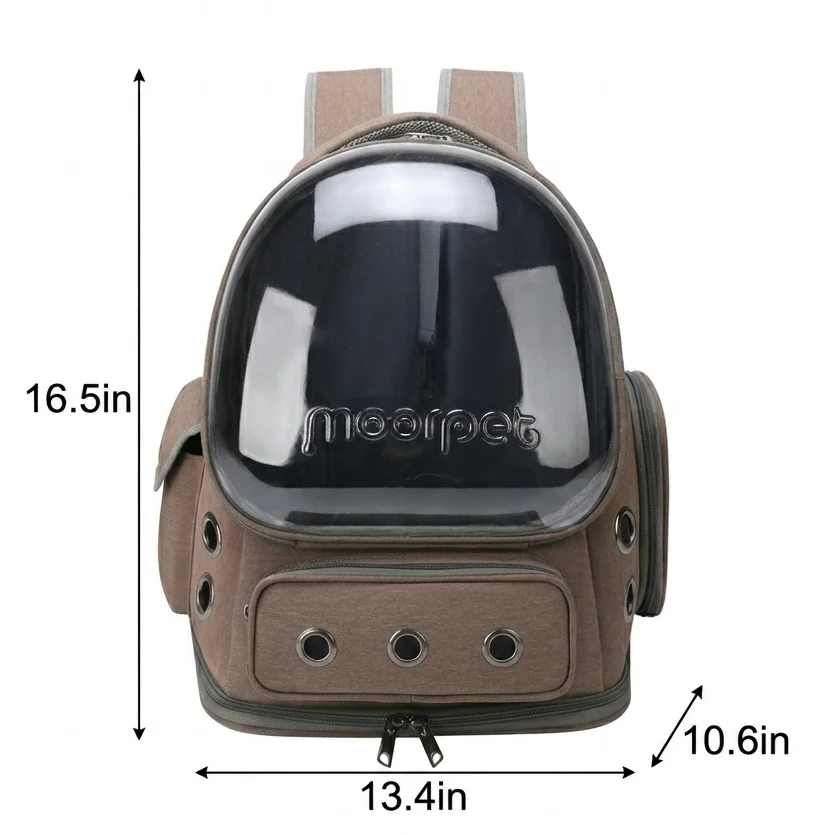 Pet Carrier Backpack �C Bubble Window, Ventilation & Ergonomic Padded Straps