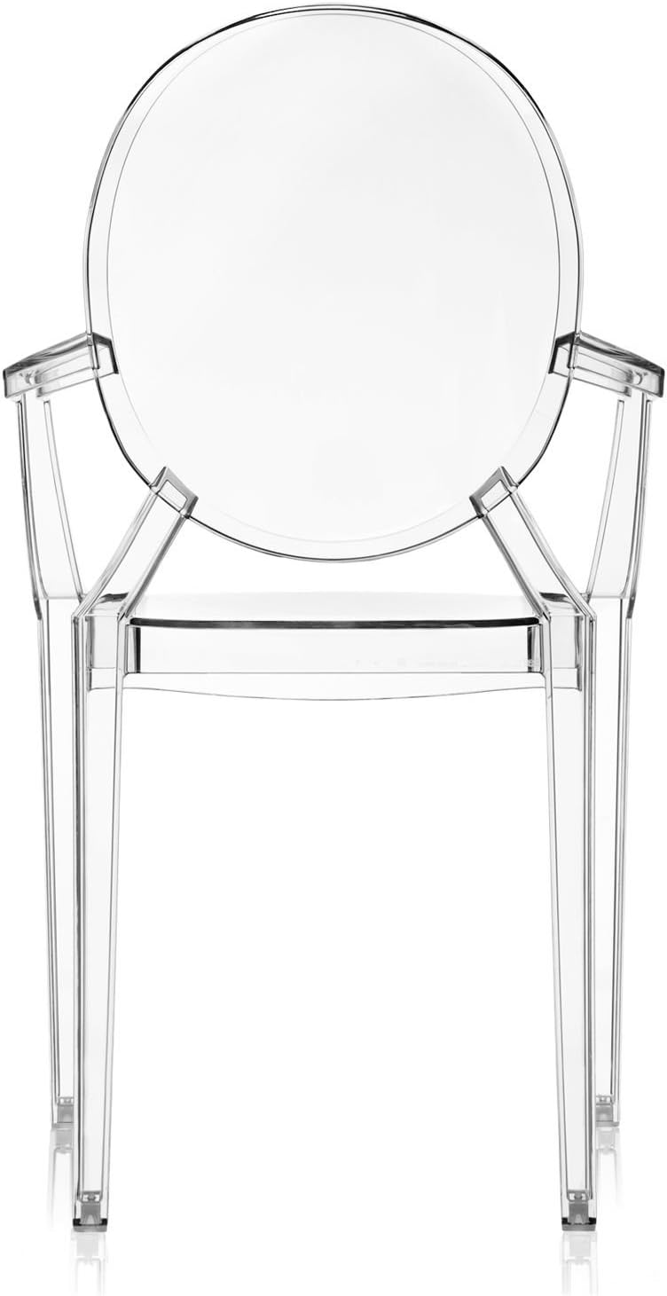 Kartell Louis Ghost, Set da 4 Sedie, Cristallo