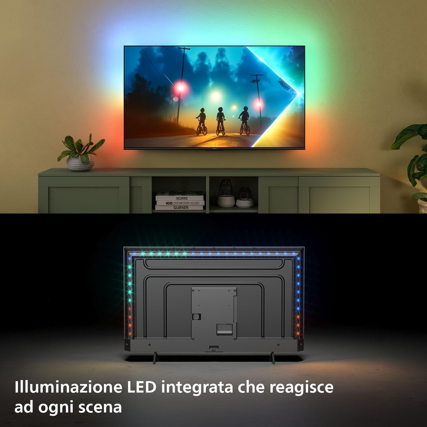 Ambilight 43PUS8200 4K LED Smart TV - Display 43’’ con piattaforma Titan OS, Pixel Precise Ultra HD e Dolby Atmos Sound - Funziona con Alexa e Google Voice Assistant