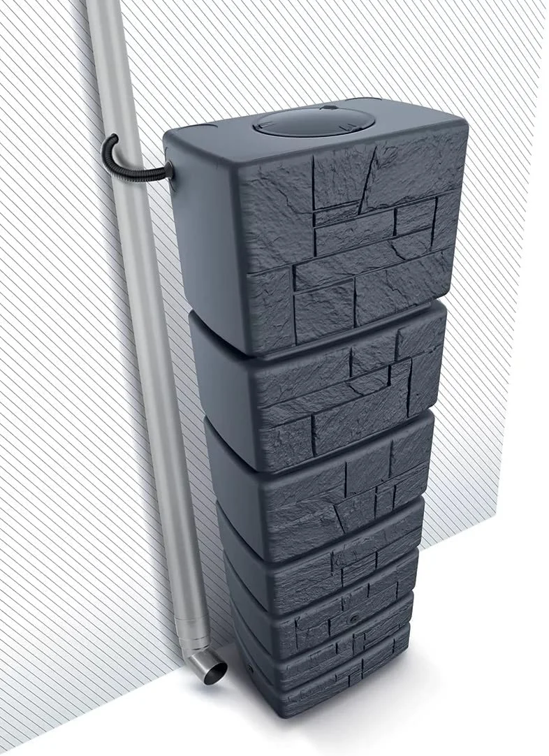 2025 Serbatoio per acque piovane Tower Stone, serbatoio per pioggia 350-500L