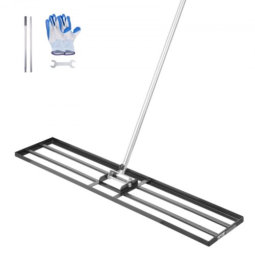 VEVOR Rasenrakel Nivellierrechen Levelingrake Rasenpflege 1219x254x2290mm