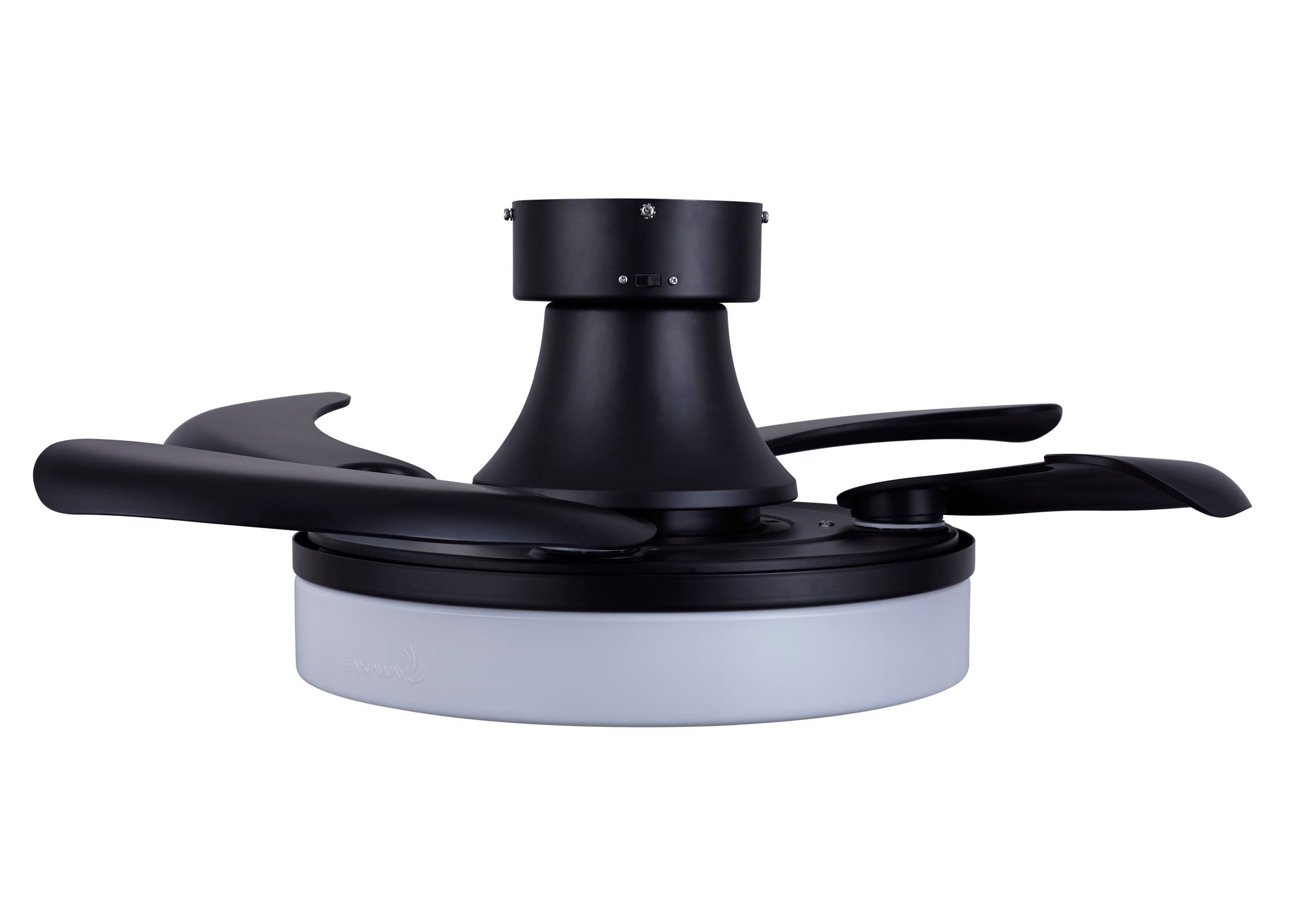 Deckenventilator Energiespar Deckenventilator Fanaway Orbit Schwarz mit LED