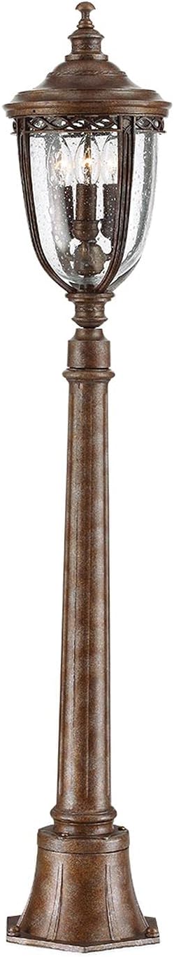 Licht-Erlebnisse Elegante Wegeleuchte EDMUND 118cm hoch in Bronze IP44 Vintage Design Stehleuchte Mastleuchte Außen