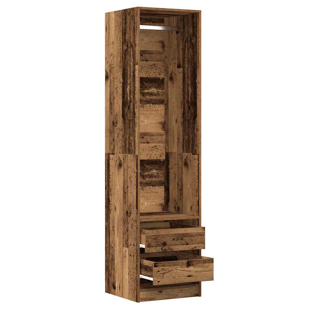 Armadio Legno Antico 50x50x200 cm in Legno Multistrato
