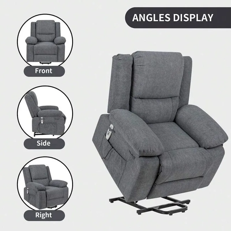 Electric Massage Power Recliner Chair, Multi-function Lifting, Timing