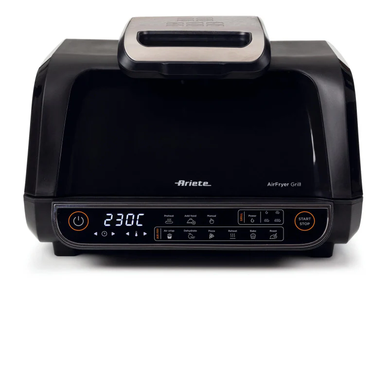 Friggitrice ad aria e Griglia 1700W - 8L - 8 funzioni di cottura - Nero
