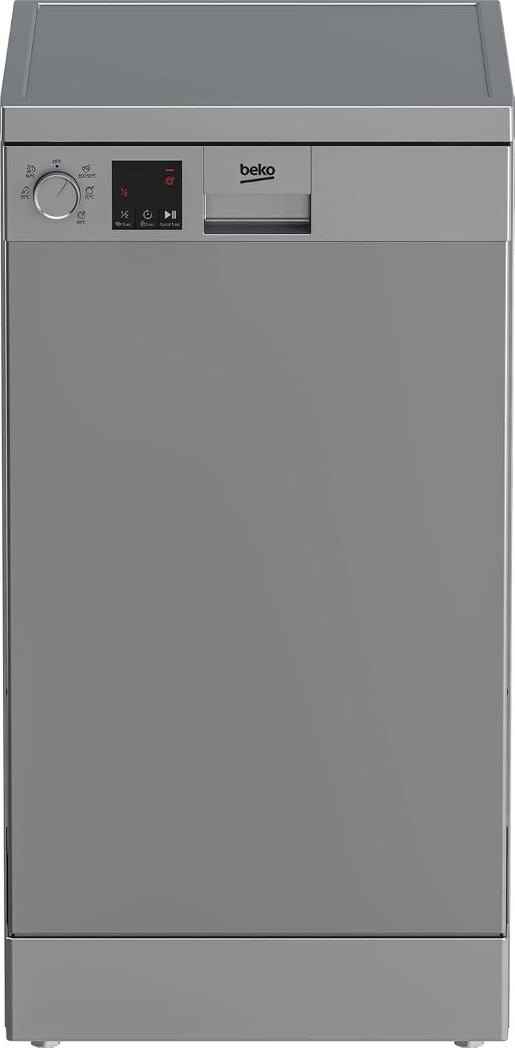 BEKO - DVS05024W - Lavastoviglie SLIM libera installazione - display - 10 coperti - HxLxP: 85 x 44,8 x 60-49 dBA