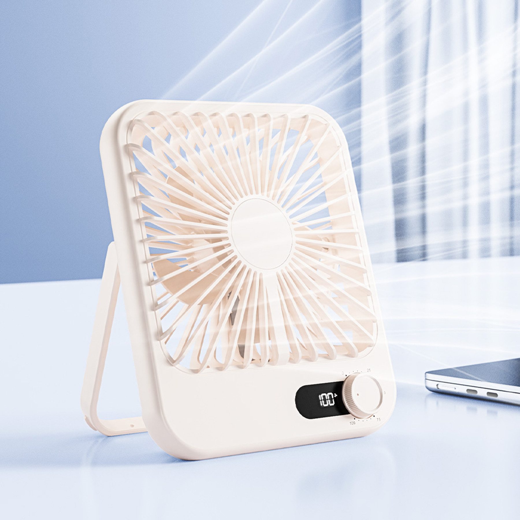 Mini USB-Ventilator Tischventilator,fan,leise,klein,USB,Batterie Tragbarer 2000 mAh