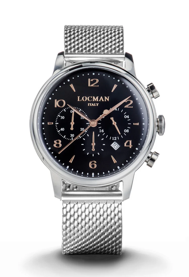 Locman 1960 crono nero e grigio maglia milano 0254A01R-00BKRG2B0