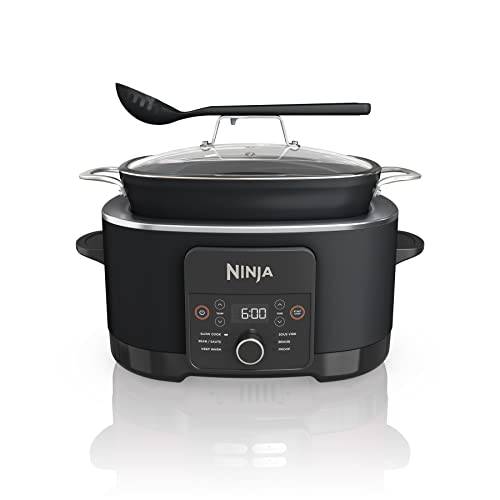 Ninja MC1010 Foodi PossibleCooker PLUS   Sous Vide & Proof 6 in 1 Multi Cooker, with 8.5 Quarts, Slow Cooker, Dutch Oven & More, Glass Lid & Integrated Spoon, Nonstick, Oven Safe Pot to 500°F, Black: Home & Kitchen