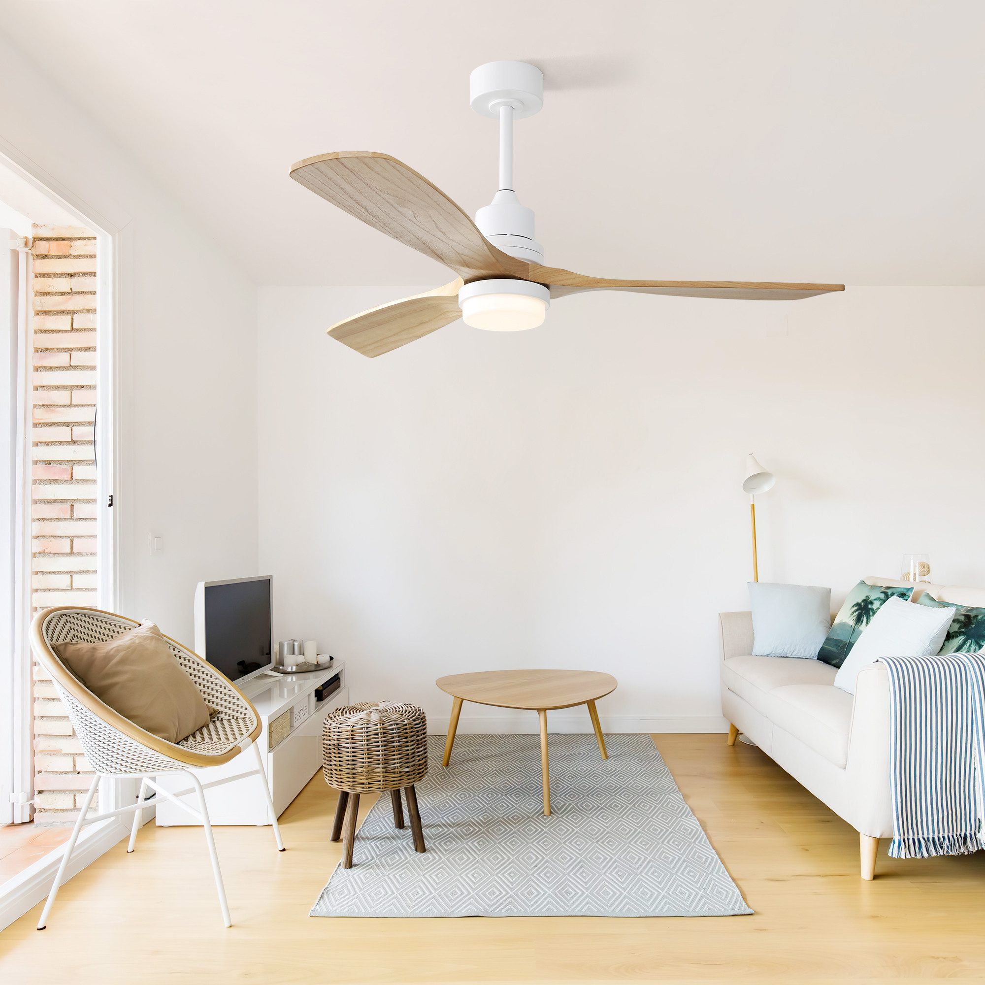 Deckenventilator 52 Zoll Deckenventilator mit Beleuchtung und Fernbedienung