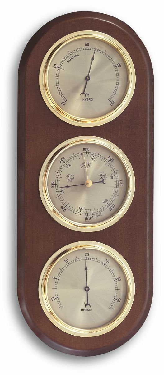 Wetterstation analog TFA 20.1064.03 aus Massivholz, Eiche