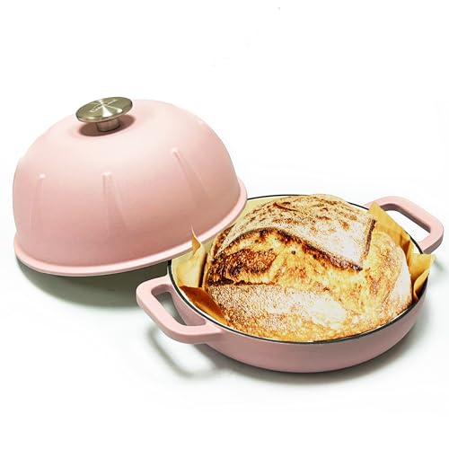 Cuisiland Forno per pane in ghisa smaltata, 2 quarti, diam. 10