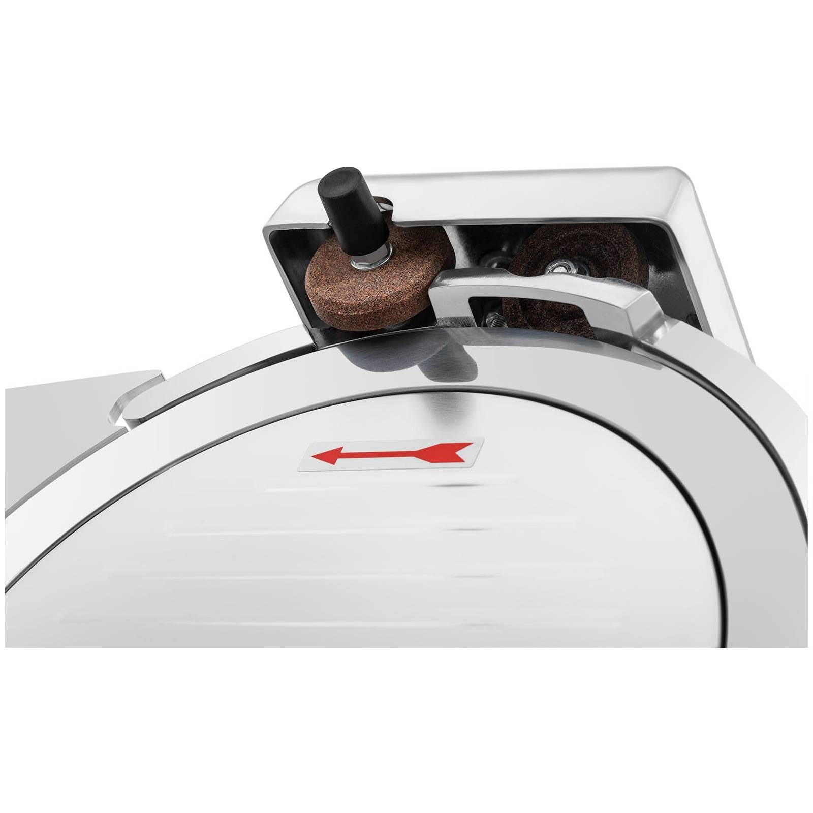 Allesschneider Aufschnittmaschine Edelstahl Ø 250 mm Schrägschneider 480 U/min Gastro