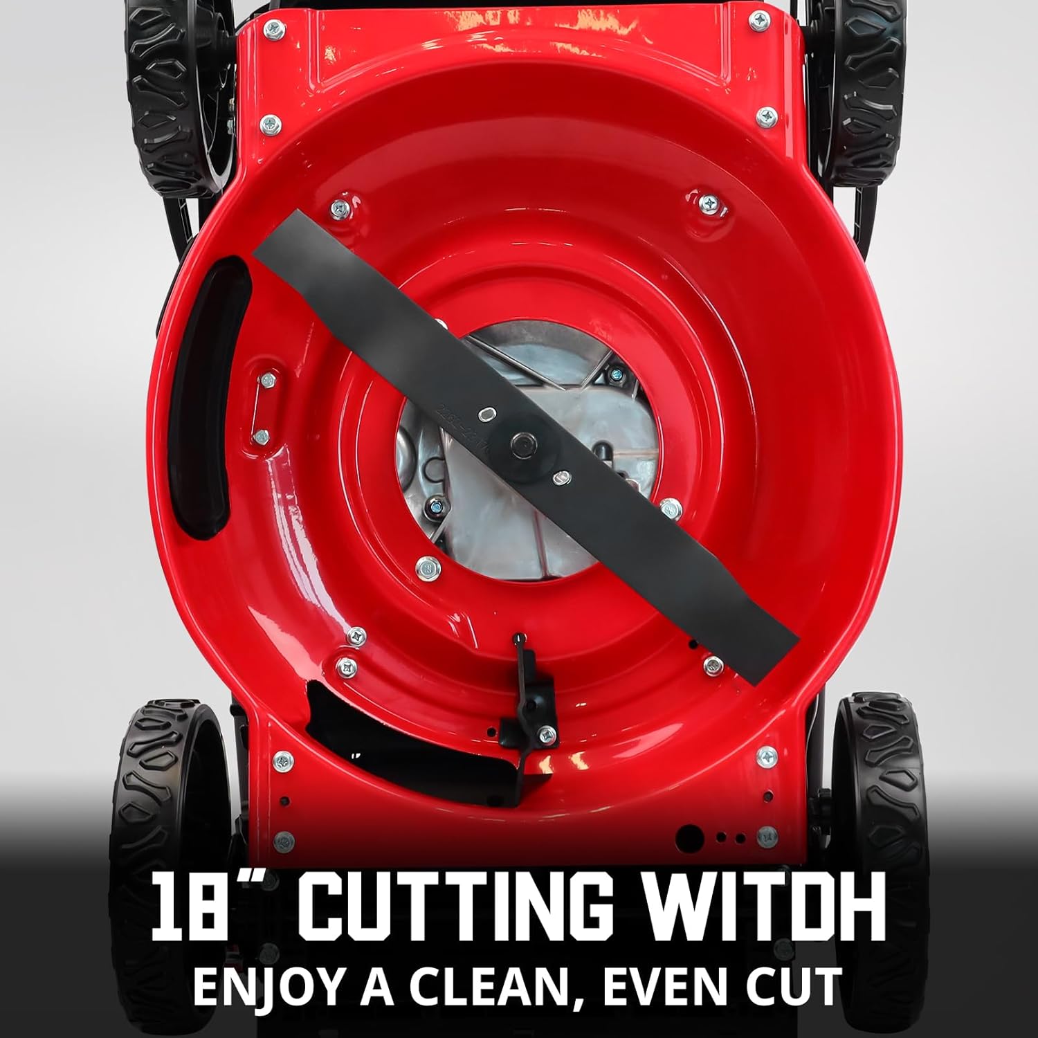 PowerSmart 18 in. 144cc OHV Engine Push 3-in-1 Gas-Powered Walk-Behind Lawn Mower with Height Adjustment and Mulch Bag