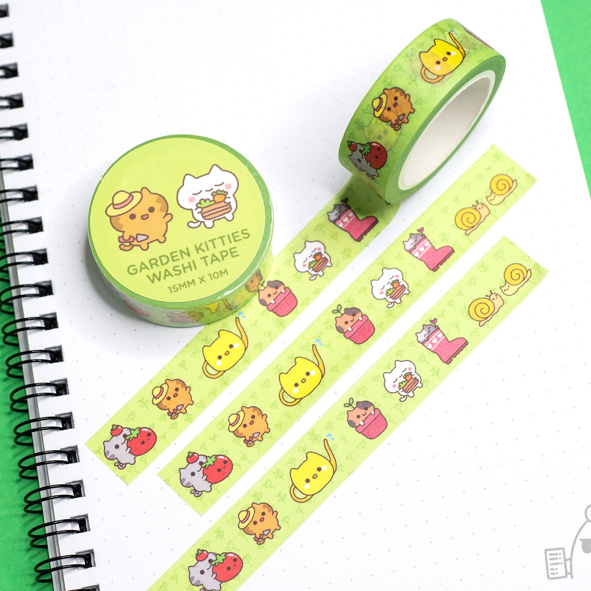 Robot Dance Battle - Garden Cats Washi Tape