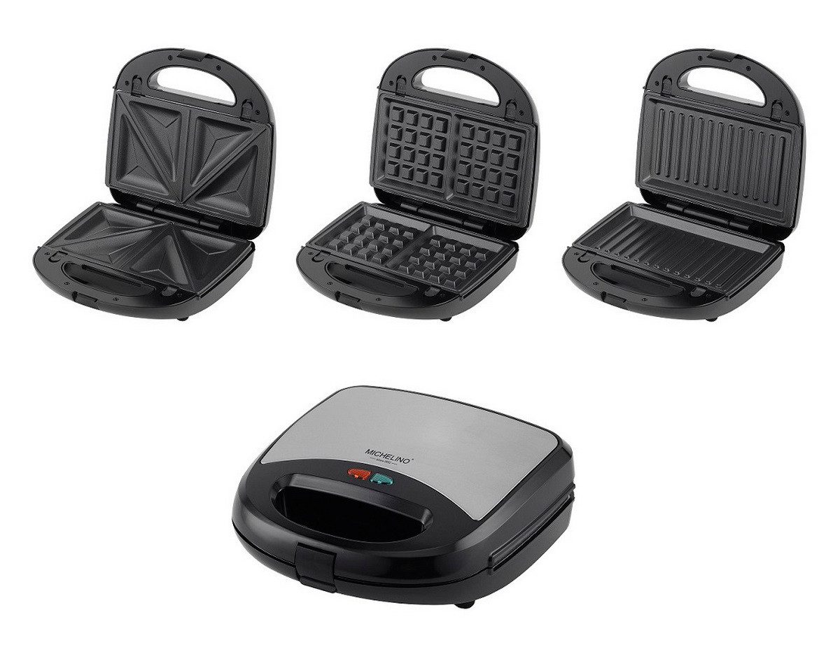Kontaktgrill 3in1 Multigrill Sandwichttoaster Waffeleisen Grill