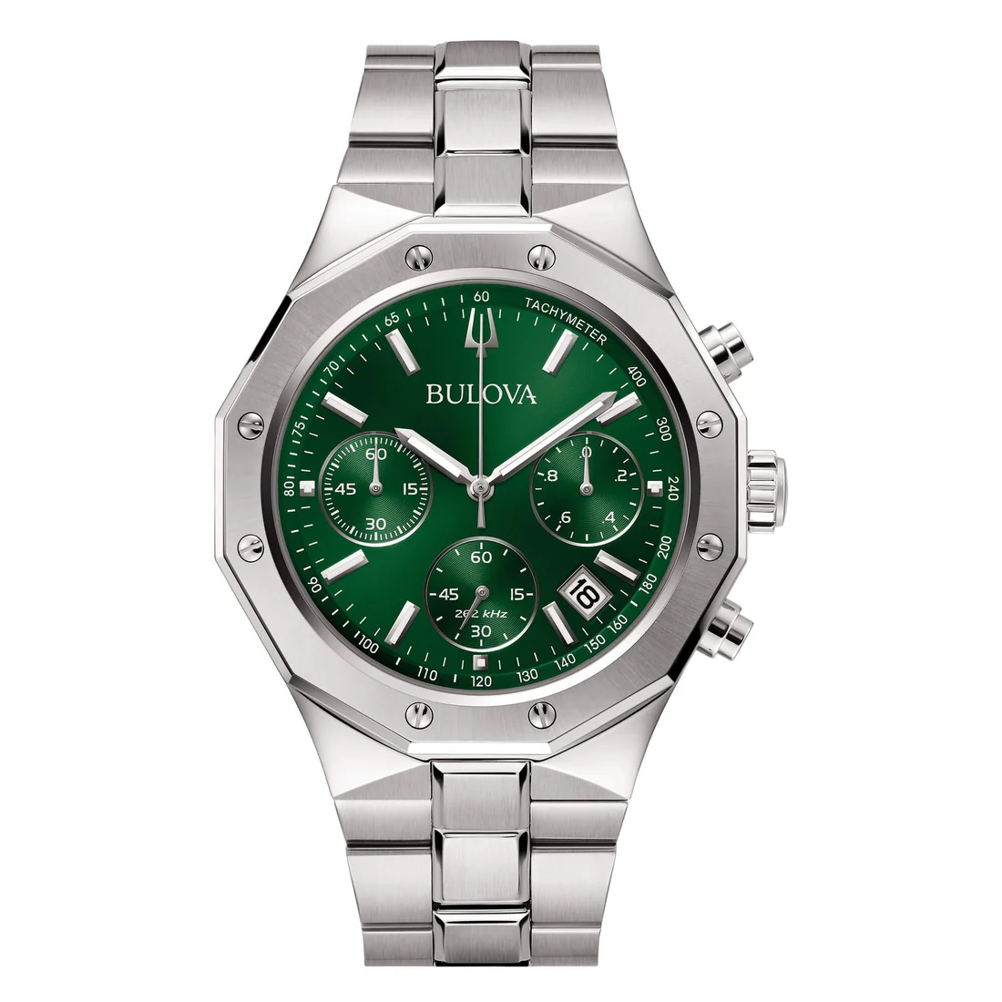 Orologio Bulova 96B409 Octagon Chrono Precisionist verde