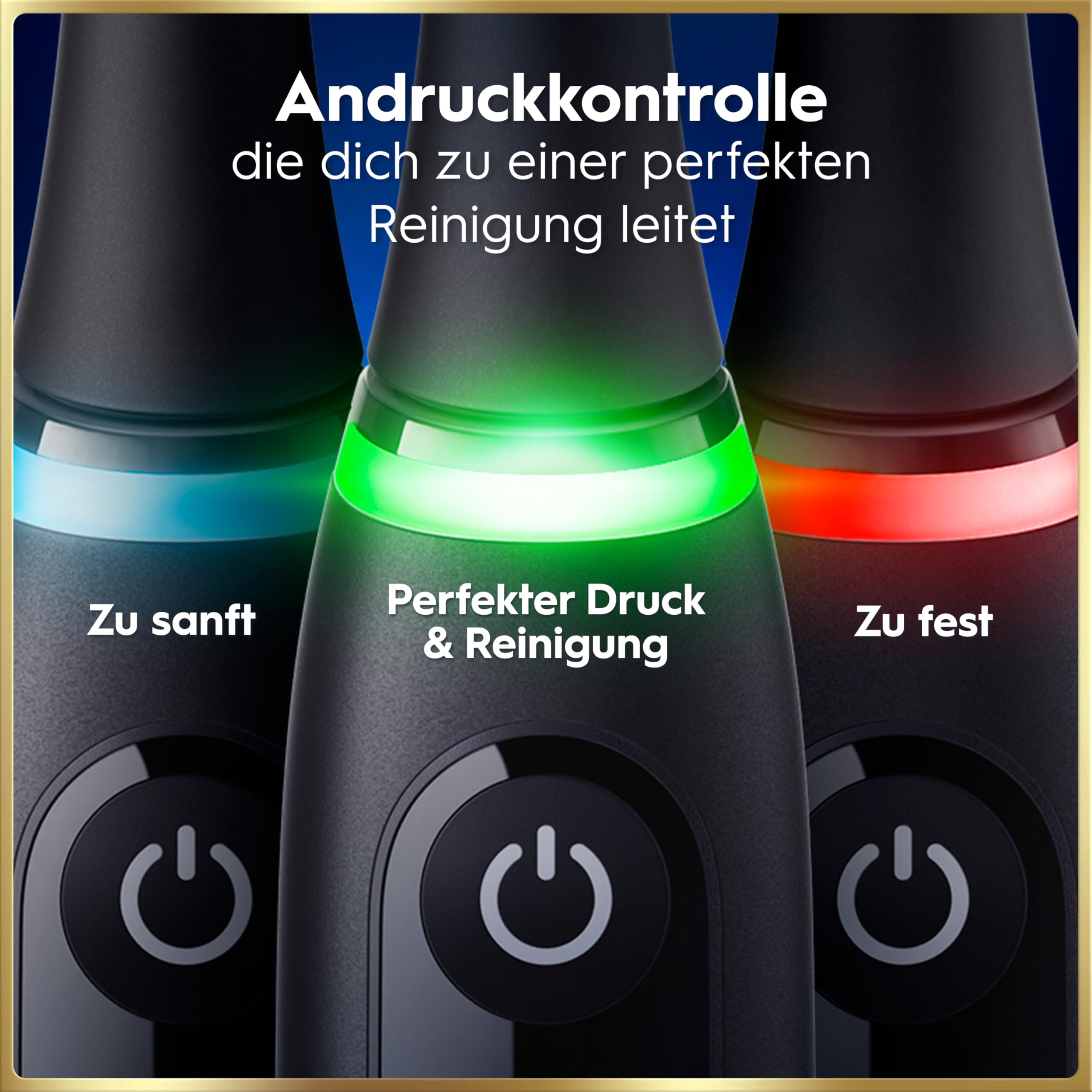 Elektrische Zahnbürste iO Series 9 mit 7 Putzmodi, 3 Aufsteckbürsten, Lade-Reise-Etui und Ladestation in Schwarz