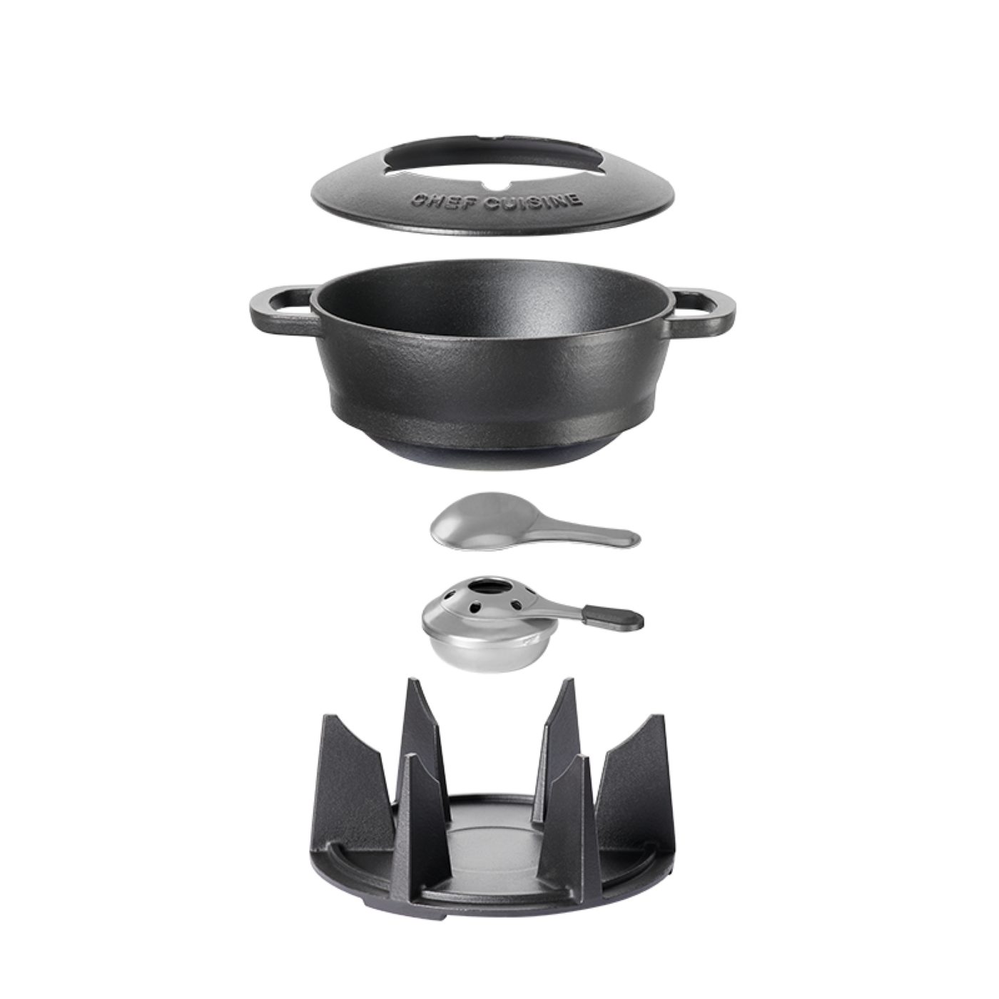 Fondue Fondue-Set aus Gusseisen