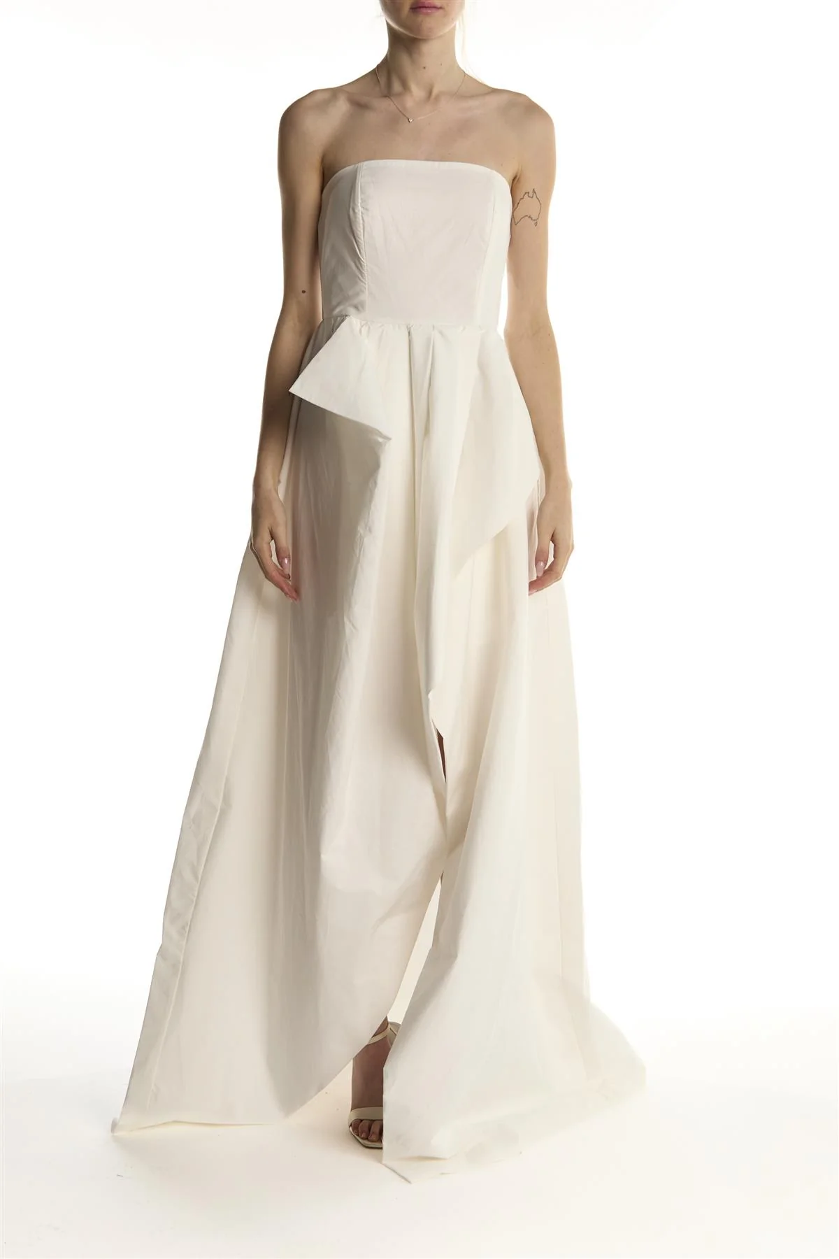 White Emma Hi-Low Hem Maxi