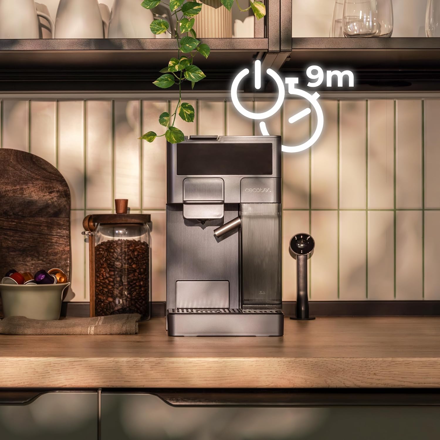 Cecotec Macchina per Caffè Espresso - Macchina Caffè a Capsule FreeStyle Latte T. 1350W, 20Bar, Serbatoio 1,6L di Acqua e 400ml di Latte, Compatibile con Caffè Macinato, Dolce Gusto, Nespresso e K-Fee