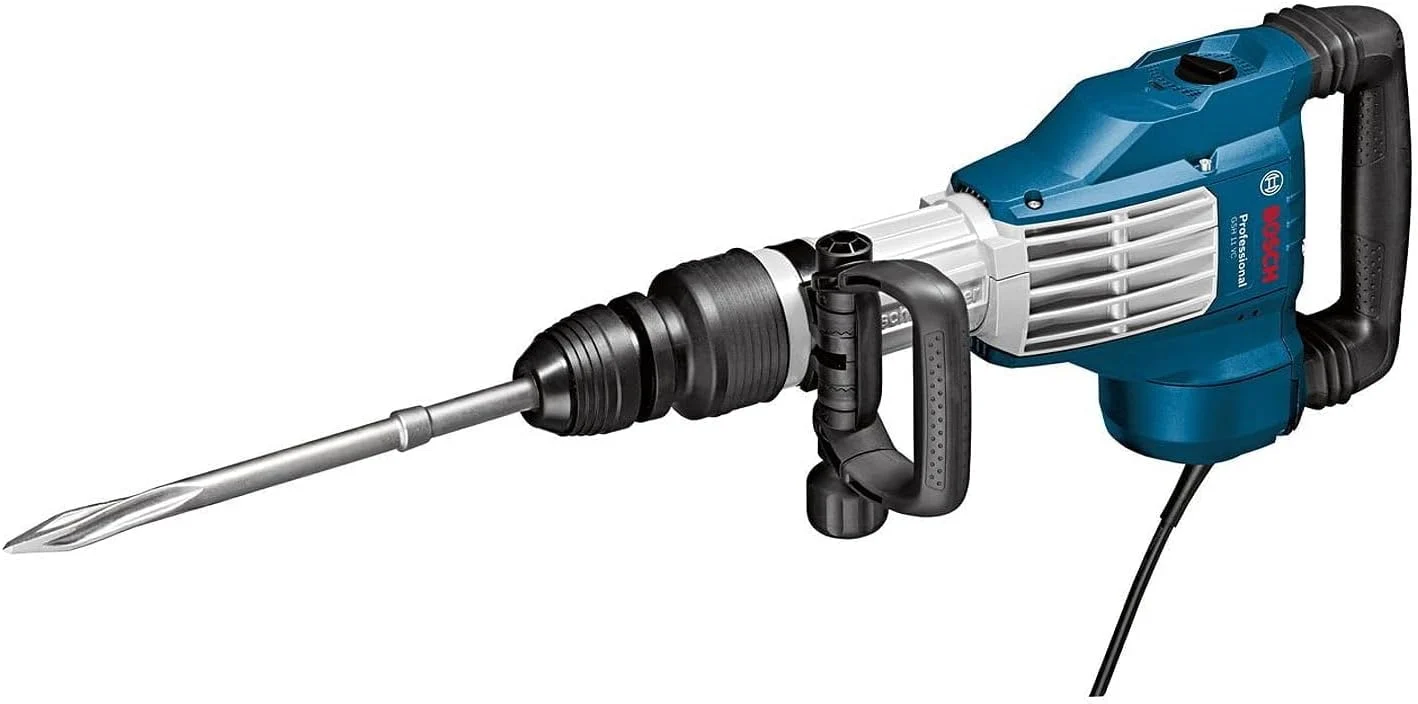 Bosch Professional Bohrhämmer, 400 mm, Schwarz, Schlaghammer GSH 11 VC (Leistung 1.700 Watt, mit SDS-max, inkl. Spitzmeißel