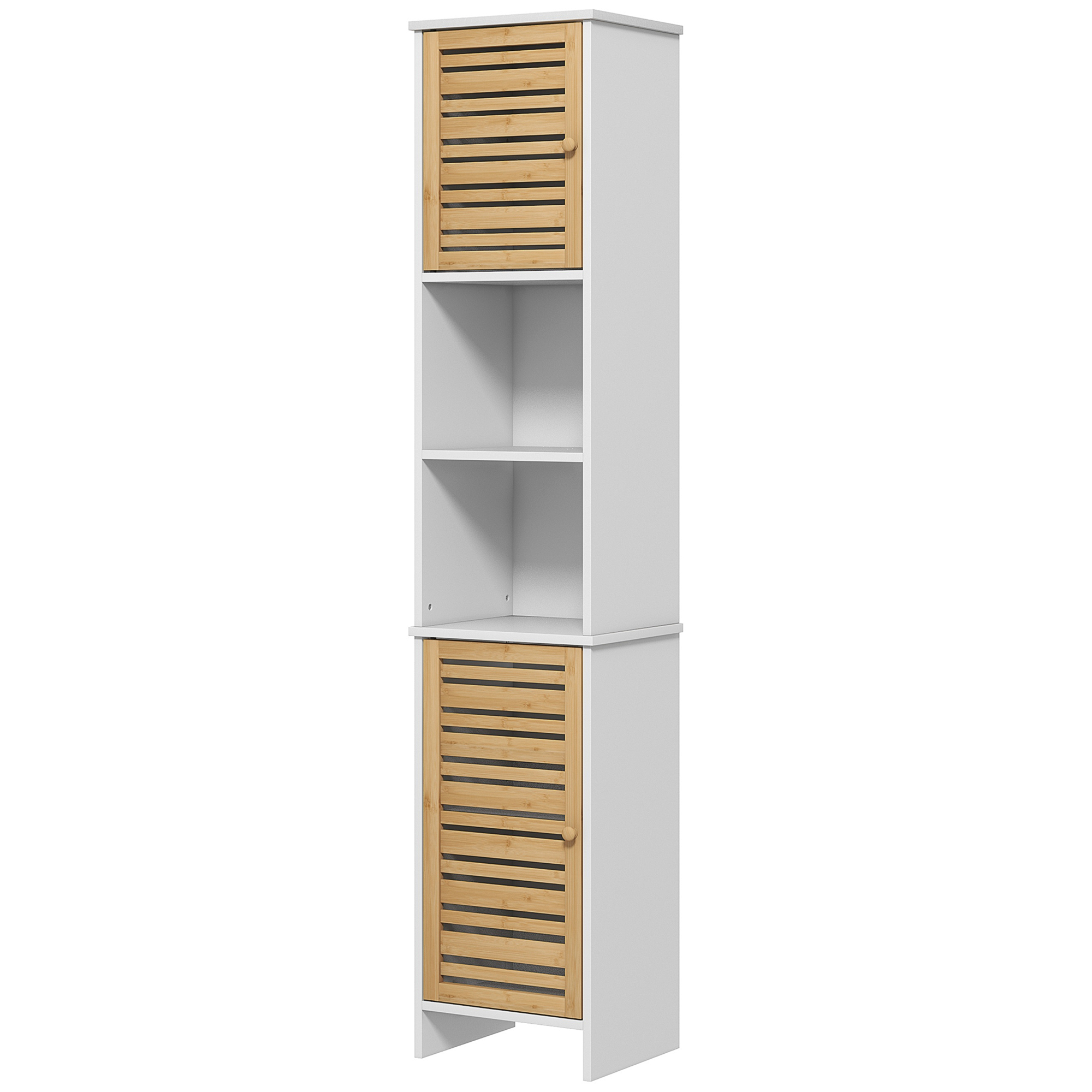 HOMCOM Badezimmerschrank Badezimmerschrank Badezimmerschrank Badezimmerschrank mit v eistbarem Regal + 2 Regale dim. 35B x 30T x 170H cm
