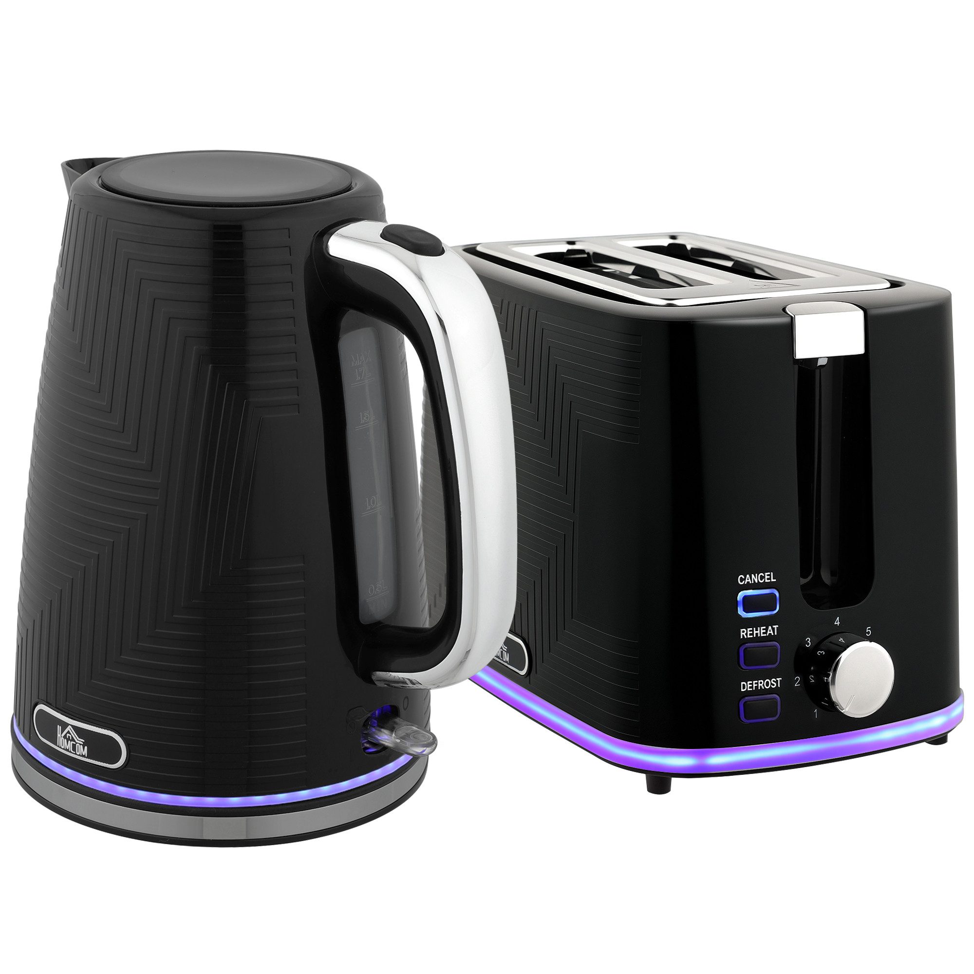 2-in-1-Toaster Wasserkocher- und Toaster-Set, 2200W, Otter-Thermostat