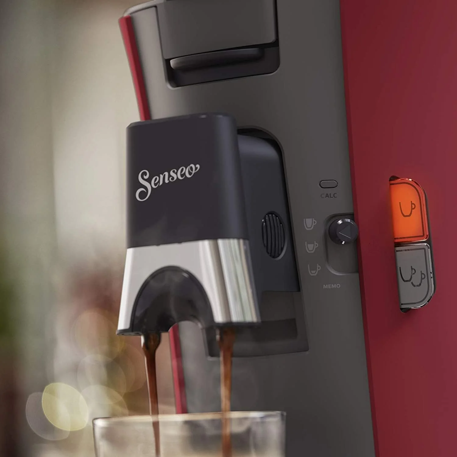 Philips Senseo Select CSA240/20 Koffiepadapparaat (koffiesterktekeuze Plus, memo-functie, van gerecycled plastic), Zwart Eco