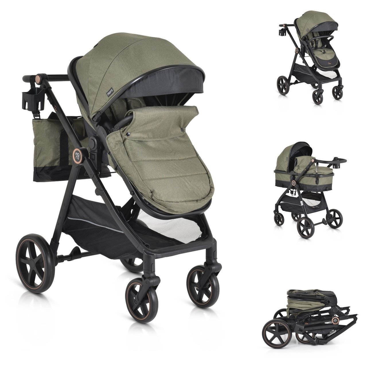 Kombi-Kinderwagen Kinderwagen 2 in 1 Tokyo 22 kg