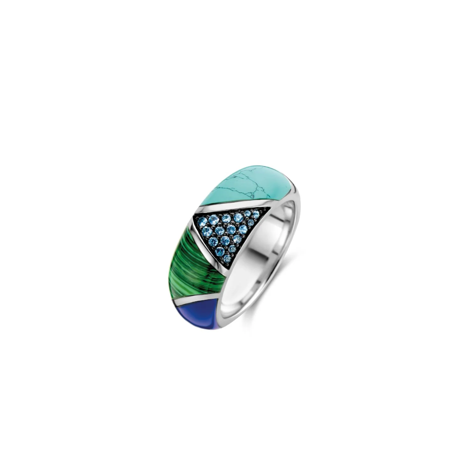 Anello a fascia Ti Sento Milano argento multicolore 12226TQ