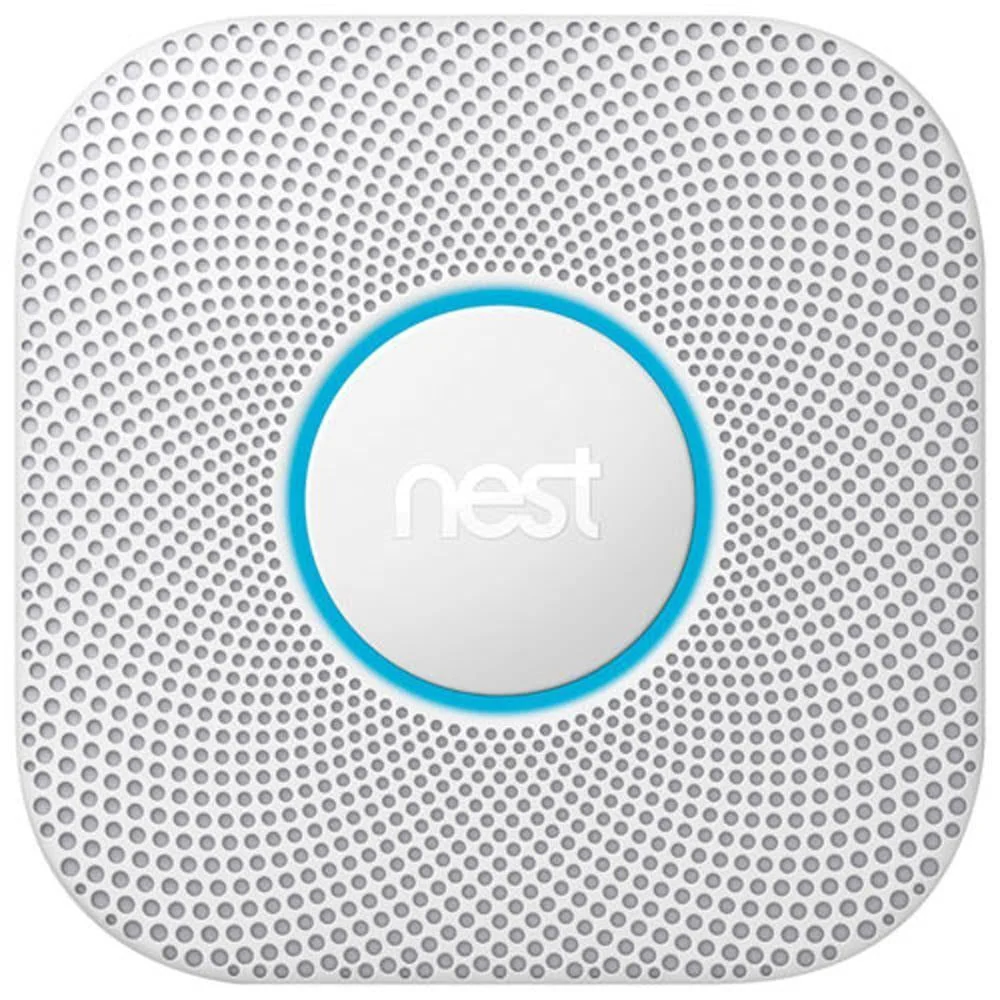 Google Nest Protect 2nd Gen Wired Smoke & CO Alarm with Voice Alerts and Phone Notifications
