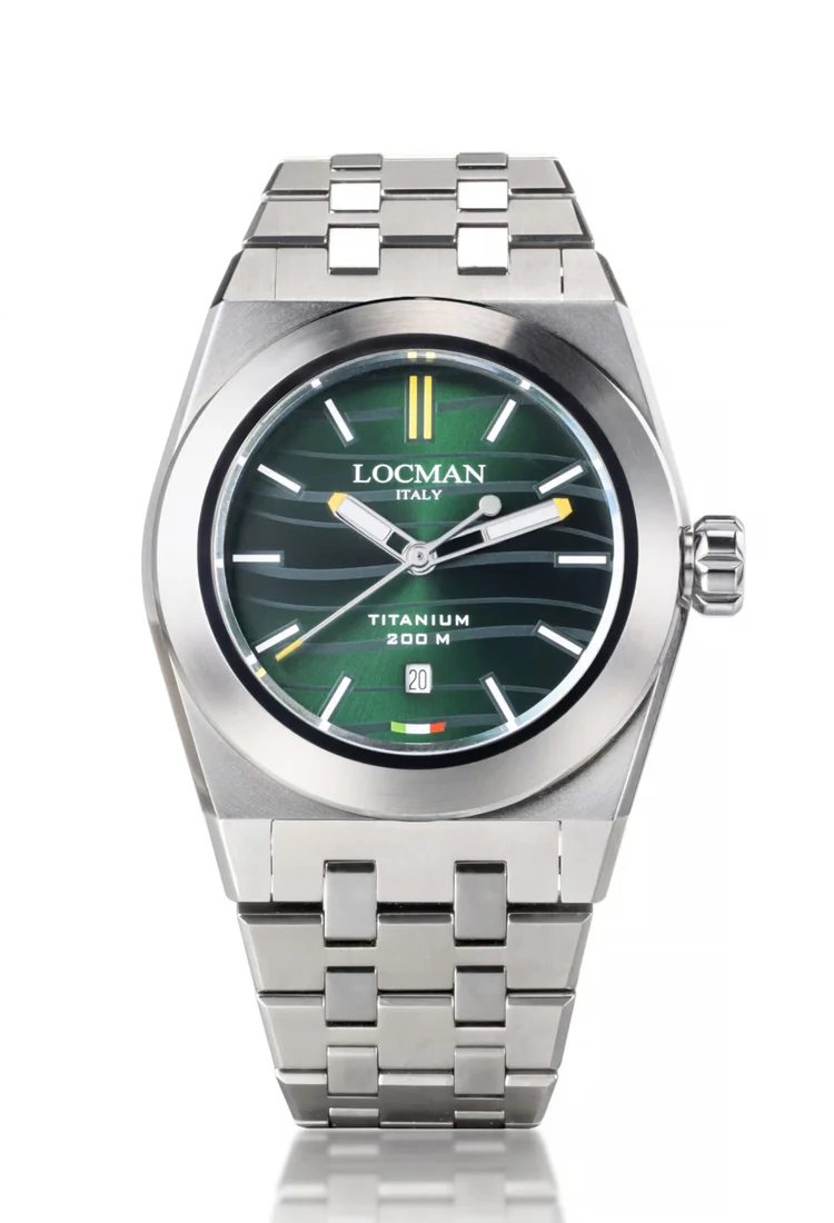 Locman Stealth Titanio quadrante verde sunray 0223T03S-00GRWHB0