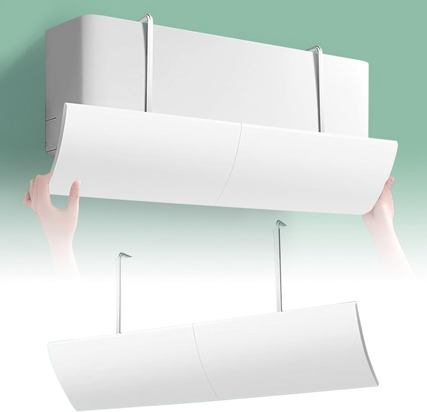 Universal Air Conditioner Deflector, Portable Adjustable Air Conditioning Deflector Shield for Wall Air Conditioners for Home/Office/Living Room/Bedroom