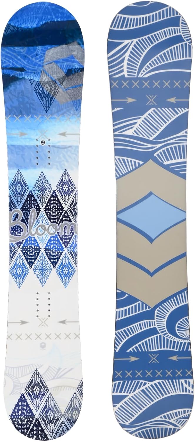 FTWO Set Damen Snowboard Bloom Ink Blau 147cm mit Sonic Bindung M Sale