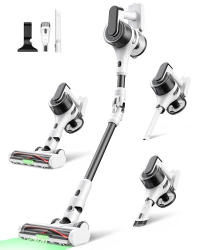 Maircle Cordless Vacuum Cleaner, 30KPa Stick Vacuum Rechargeable with Bendable Wand for Carpet, Hardwood Floors & Pet Hair, Lightweight, Quiet & Powerful Cleaning for Home : Home & Kitchen